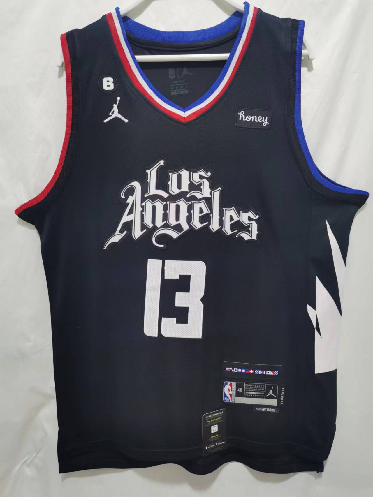 Men Los Angeles Clippers #13 George Black Season 22-23 NBA Jersey->atlanta hawks->NBA Jersey